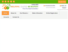 Tablet Screenshot of helpinghandshumanity.com
